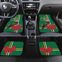 Dominica Christmas Coquette Bow Car Mats Sisserou Parrot Tropical Flower - Wonder Print Shop