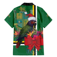 Dominica Christmas Coquette Bow Family Matching Mermaid Dress and Hawaiian Shirt Sisserou Parrot Tropical Flower - Wonder Print Shop