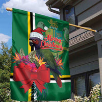 Dominica Christmas Coquette Bow Garden Flag Sisserou Parrot Tropical Flower - Wonder Print Shop