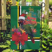 Dominica Christmas Coquette Bow Garden Flag Sisserou Parrot Tropical Flower - Wonder Print Shop