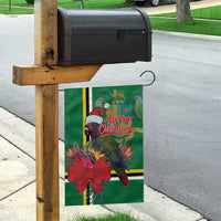Dominica Christmas Coquette Bow Garden Flag Sisserou Parrot Tropical Flower - Wonder Print Shop