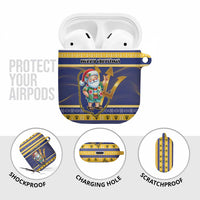 Barbados Christmas AirPods Case Bajan Map Santa Trident - Wonder Print Shop