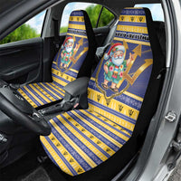 Barbados Christmas Car Seat Cover Bajan Map Santa Trident - Wonder Print Shop