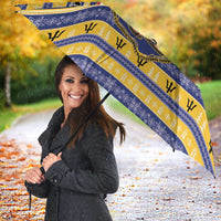 Barbados Christmas Umbrella Bajan Map Santa Trident - Wonder Print Shop