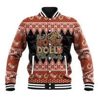 Howdy Christmas Baseball Jacket Have a Holly Jolly Christmas - Wonder Print Shop