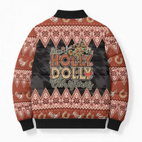 Howdy Christmas Bomber Puffer Jacket Have a Holly Jolly Christmas - Wonder Print Shop