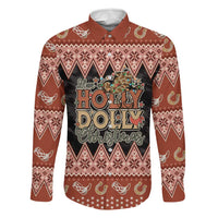 Howdy Christmas Family Matching Long Sleeve Bodycon Dress and Hawaiian Shirt Have a Holly Jolly Christmas - Wonder Print Shop