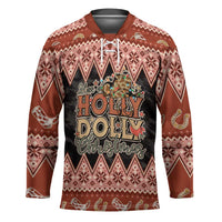 Howdy Christmas Hockey Jersey Have a Holly Jolly Christmas - Wonder Print Shop