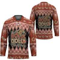 Howdy Christmas Hockey Jersey Have a Holly Jolly Christmas - Wonder Print Shop