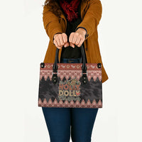 Howdy Christmas Leather Bag Have a Holly Jolly Christmas - Wonder Print Shop