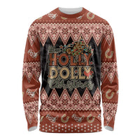 Howdy Christmas Long Sleeve Shirt Have a Holly Jolly Christmas - Wonder Print Shop