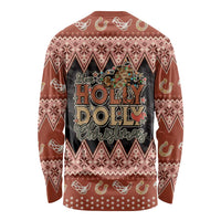 Howdy Christmas Long Sleeve Shirt Have a Holly Jolly Christmas - Wonder Print Shop