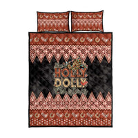 Howdy Christmas Quilt Bed Set Have a Holly Jolly Christmas - Wonder Print Shop