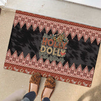 Howdy Christmas Rubber Doormat Have a Holly Jolly Christmas - Wonder Print Shop