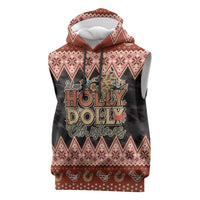Howdy Christmas Sleeveless Hoodie Have a Holly Jolly Christmas - Wonder Print Shop