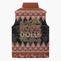 Howdy Christmas Sleeveless Puffer Jacket Have a Holly Jolly Christmas - Wonder Print Shop