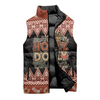 Howdy Christmas Sleeveless Puffer Jacket Have a Holly Jolly Christmas - Wonder Print Shop
