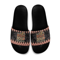 Howdy Christmas Slide Sandals Have a Holly Jolly Christmas - Wonder Print Shop