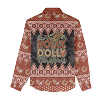 Howdy Christmas Women Casual Shirt Have a Holly Jolly Christmas - Wonder Print Shop