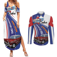 Personalized Cuba Liberation Day 1958-2026 Couples Matching Summer Maxi Dress and Long Sleeve Button Shirt Cuba Libre Car - Wonder Print Shop