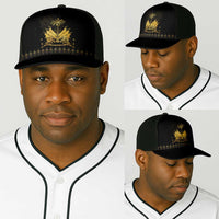 Ayiti 222nd Independence Day Anniversary Baseball Net Cap Haiti Gold VeVe Pattern - Wonder Print Shop