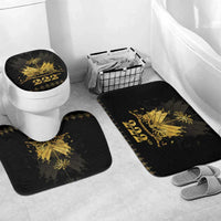 Ayiti 222nd Independence Day Anniversary Bathroom Set Haiti Gold VeVe Pattern - Wonder Print Shop