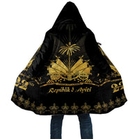 Ayiti 222nd Independence Day Anniversary Cloak Haiti Gold VeVe Pattern - Wonder Print Shop