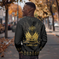 Ayiti 222nd Independence Day Anniversary Sweatshirt Haiti Gold VeVe Pattern - Wonder Print Shop