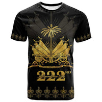 Ayiti 222nd Independence Day Anniversary T shirt Haiti Gold VeVe Pattern LT01