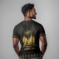 Ayiti 222nd Independence Day Anniversary T shirt Haiti Gold VeVe Pattern LT01