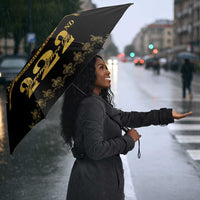 Ayiti 222nd Independence Day Anniversary Umbrella Haiti Gold VeVe Pattern - Wonder Print Shop