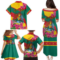 Personalized Grenada Independence Day 1974 Family Matching Puletasi and Hawaiian Shirt La Gwinad Dove Armadillo Together - Wonder Print Shop