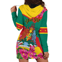 Personalized Grenada Independence Day 1974 Hoodie Dress La Gwinad Dove Armadillo Together - Wonder Print Shop