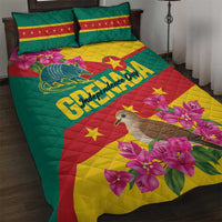 Grenada Independence Day 1974 Quilt Bed Set La Gwinad Dove Armadillo Together - Wonder Print Shop