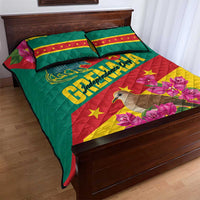 Grenada Independence Day 1974 Quilt Bed Set La Gwinad Dove Armadillo Together - Wonder Print Shop
