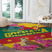 Grenada Independence Day 1974 Round Carpet La Gwinad Dove Armadillo Together - Wonder Print Shop