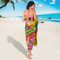 Grenada Independence Day 1974 Sarong La Gwinad Dove Armadillo Together - Wonder Print Shop
