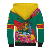 Personalized Grenada Independence Day 1974 Sherpa Hoodie La Gwinad Dove Armadillo Together - Wonder Print Shop
