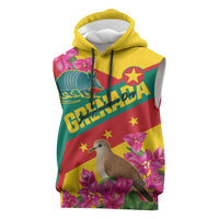 Personalized Grenada Independence Day 1974 Sleeveless Hoodie La Gwinad Dove Armadillo Together - Wonder Print Shop
