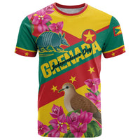 Personalized Grenada Independence Day 1974 T Shirt La Gwinad Dove Armadillo Together - Wonder Print Shop