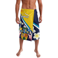 Personalised Turks and Caicos Islands Lavalava Coat Of Arms Tropical Flowers