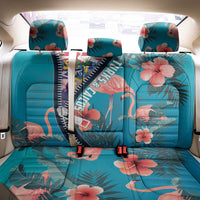 Turks and Caicos Islands Flamingo Back Car Seat Cover Zipper Stylized