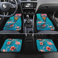 Turks and Caicos Islands Flamingo Car Mats Zipper Stylized