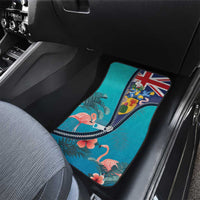 Turks and Caicos Islands Flamingo Car Mats Zipper Stylized
