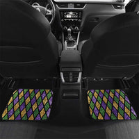 Mardi Gras Alligator Car Mats Colorful Zipper Stylized