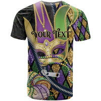 Personalized Mardi Gras Alligator T Shirt Colorful Zipper Stylized