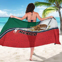 Mexico Flag Day Sarong Mexican Coat Of Arms Zipper Stylized