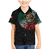 Mexican Aztec Circle Family Matching Mermaid Dress and Hawaiian Shirt Flag Color Unique Style