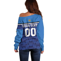 Custom Football 2026 Estonia Off Shoulder Sweater Sinisargid Come On