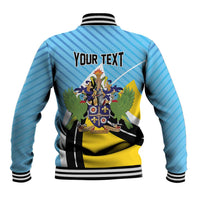 Personalised Saint Lucia Baseball Jacket Pearl of the Caribbean